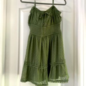 NWOT army green stretch dress